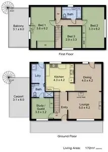 Floorplan of Homely house listing, 8 First Avenue, Bridgewater SA 5155