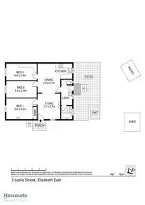 Floorplan of Homely house listing, 3 Leslie Street, Elizabeth East SA 5112