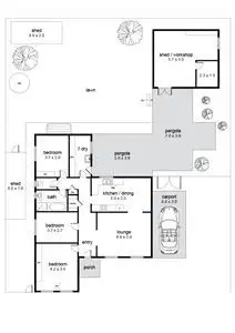 Floorplan of Homely house listing, 13 Melinda Road, Hackham SA 5163