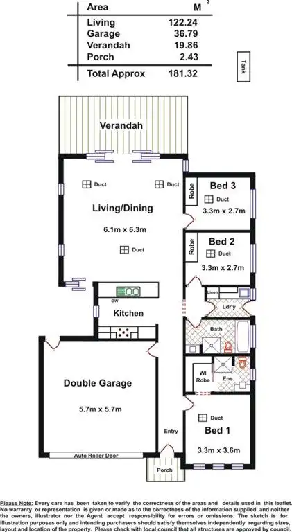 Floorplan of Homely house listing, 19 Devon Street, Enfield SA 5085