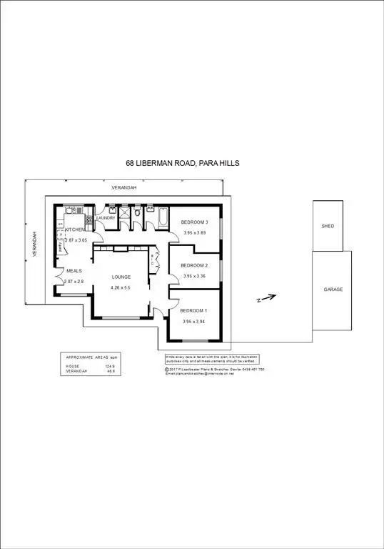 Floorplan of Homely house listing, 68 Liberman Road, Para Hills SA 5096