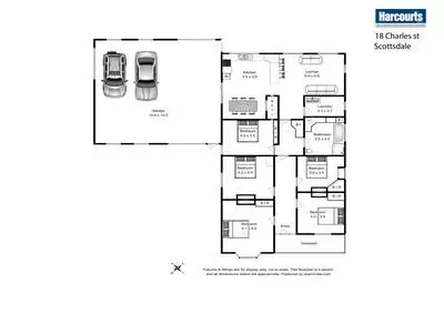 Floorplan of Homely house listing, 18 Charles Street, Scottsdale TAS 7260