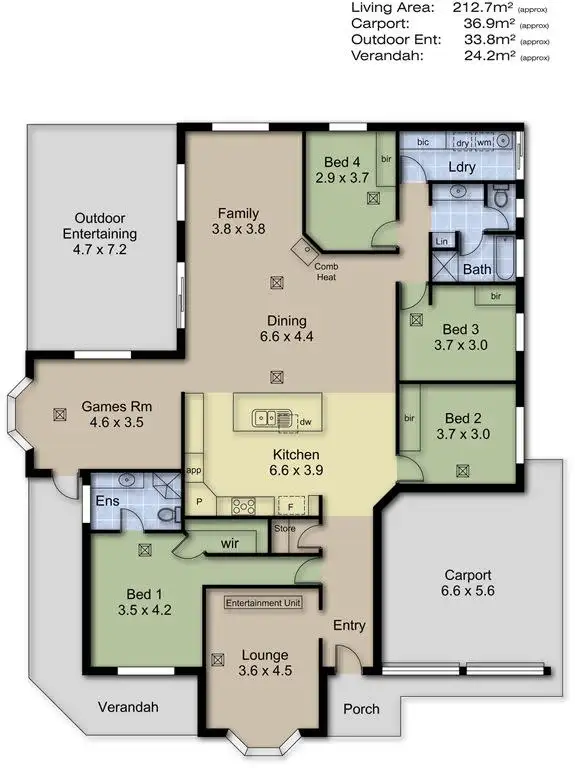 Floorplan of Homely house listing, 5 O'Donnell Drive, Littlehampton SA 5250