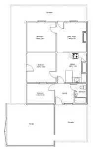 Floorplan of Homely house listing, 4 Collins Street, Jamestown SA 5491