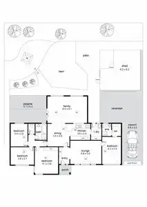Floorplan of Homely house listing, 9 Campbell Drive, Reynella East SA 5161
