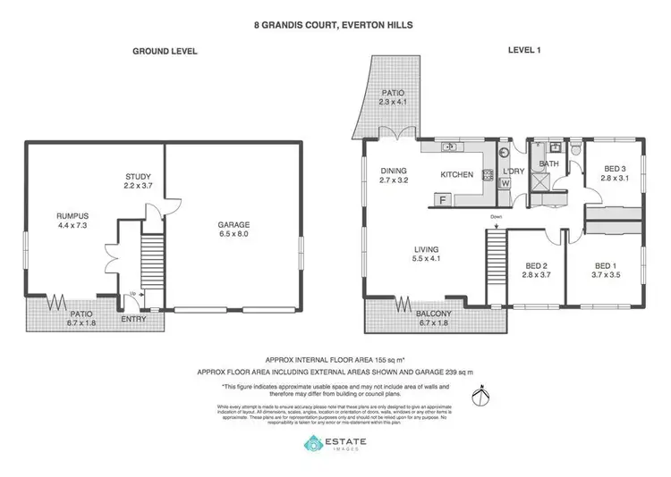 Floorplan of Homely house listing, 8 Grandis Court, Everton Hills QLD 4053