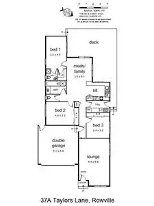 Floorplan of Homely house listing, 37A Taylors Lane, Rowville VIC 3178