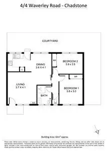 Floorplan of Homely unit listing, 4/4 Waverley Road, Chadstone VIC 3148
