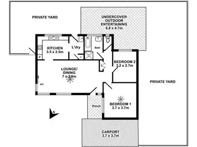 Floorplan of Homely unit listing, 4/11 Lorraine Avenue, Clarence Park SA 5034