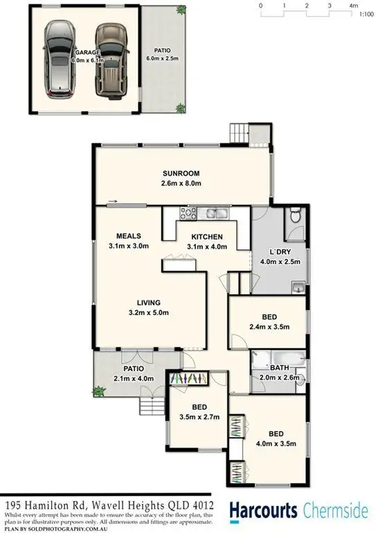 Floorplan of Homely house listing, 195 Hamilton Road, Wavell Heights QLD 4012