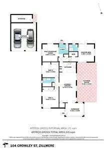 Floorplan of Homely house listing, 104 Crowley Street, Zillmere QLD 4034