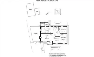 Floorplan of Homely house listing, 108 Halsey Road, Elizabeth East SA 5112
