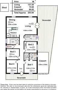Floorplan of Homely house listing, 2A Dunedin Avenue, Hillcrest SA 5086