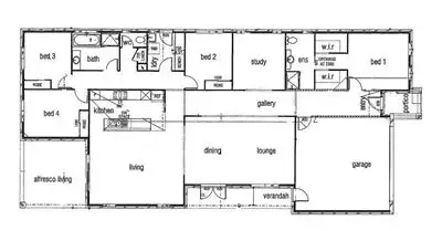 Floorplan of Homely house listing, 4 Bishop Place, Berwick VIC