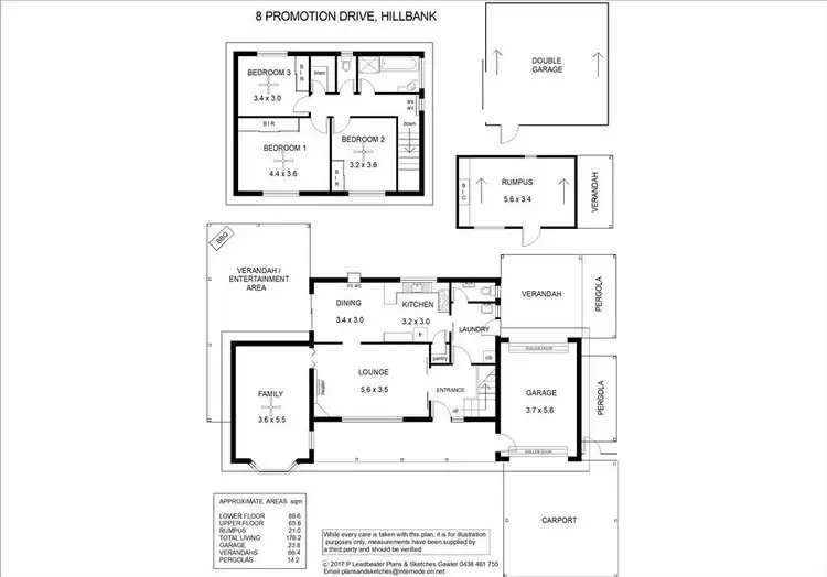 Floorplan of Homely house listing, 8 Promotion Drive, Hillbank SA 5112