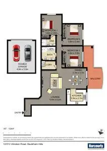 Floorplan of Homely unit listing, 12/312-324 Windsor Road, Baulkham Hills NSW 2153