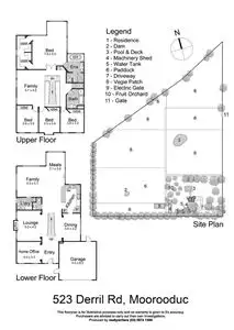 Floorplan of Homely rural property listing, 523 Derril Road, Moorooduc VIC 3933