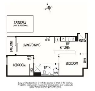 Floorplan of Homely apartment listing, 1206V/162 Albert Street, East Melbourne VIC 3002