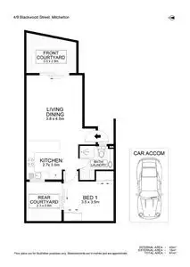 Floorplan of Homely unit listing, 4/9 Blackwood Street, Mitchelton QLD 4053