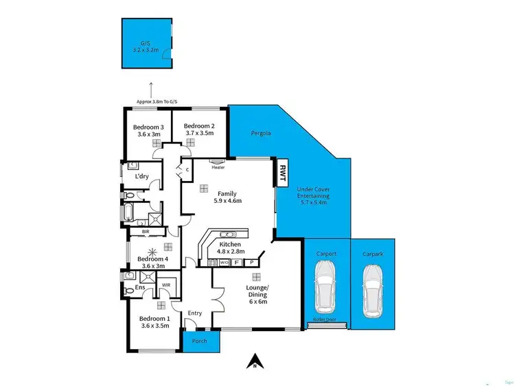Floorplan of Homely house listing, 4 Dellvale Court, Flagstaff Hill SA 5159