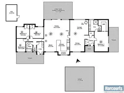 Floorplan of Homely house listing, 6 Goldfinch Place, Flagstaff Hill SA 5159