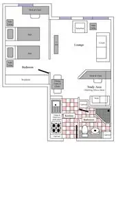Floorplan of Homely apartment listing, 4123/550 Lygon Street, Carlton VIC 3053