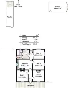 Floorplan of Homely house listing, 27 Gilbert Street, Hamley Bridge SA 5401