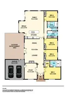 Floorplan of Homely house listing, 9 Sheoak Drive, Buninyong VIC 3357