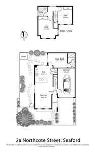 Floorplan of Homely townhouse listing, 2A Northcote Street, Seaford VIC 3198