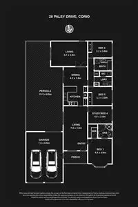 Floorplan of Homely house listing, 28 Paley Drive, Corio VIC 3214
