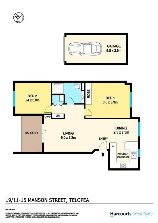 Floorplan of Homely apartment listing, 19/11-15 Manson Street, Telopea NSW 2117
