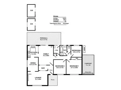 Floorplan of Homely house listing, 8 Lorita Crescent, Hallett Cove SA 5158