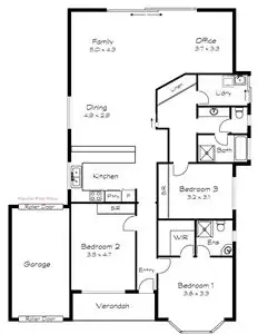 Floorplan of Homely house listing, 137 Coromandel Drive, McCracken SA 5211