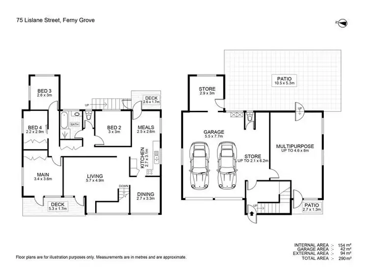 Floorplan of Homely house listing, 75 Lislane Street, Ferny Grove QLD 4055