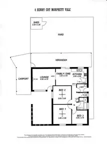 Floorplan of Homely house listing, 4 Henry Court, Morphett Vale SA 5162