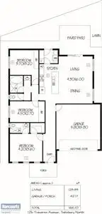 Floorplan of Homely house listing, 12B & 12C Traverse Avenue, Salisbury North SA 5108