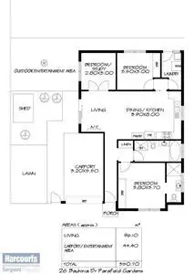 Floorplan of Homely house listing, 26 Bauhinia Drive, Parafield Gardens SA 5107