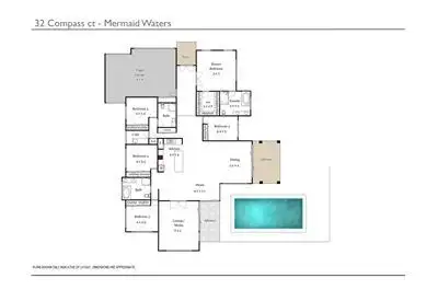 Floorplan of Homely house listing, 32 Compass Court, Mermaid Waters QLD 4218