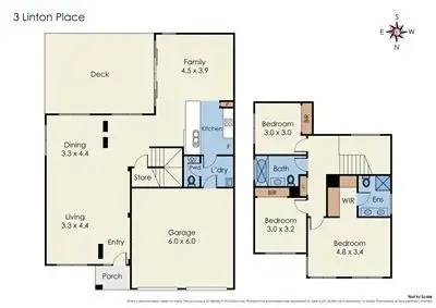 Floorplan of Homely house listing, 3 Linton Place, Mulgrave VIC 3170