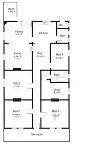 Floorplan of Homely house listing, 19 Percy Street, Cheltenham SA 5014
