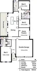 Floorplan of Homely house listing, 42 Days Drive, Munno Para West SA 5115
