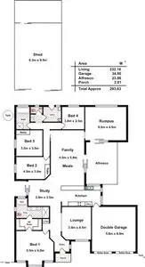 Floorplan of Homely house listing, 3 Carsten Court, Angle Vale SA 5117