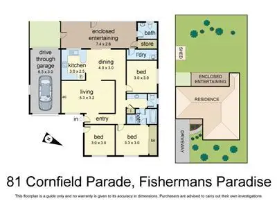 Floorplan of Homely house listing, 81 Cornfield Parade, Fishermans Paradise NSW 2539