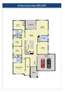 Floorplan of Homely house listing, 46 Muzzlewood Way, Epping VIC 3076