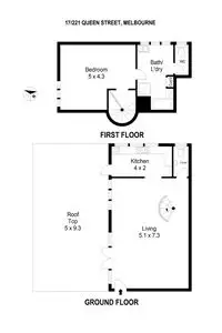 Floorplan of Homely apartment listing, 17/221 Queen Street, Melbourne (CBD) VIC