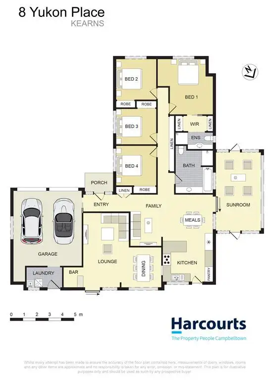 Floorplan of Homely house listing, 8 Yukon Place, Kearns NSW 2558