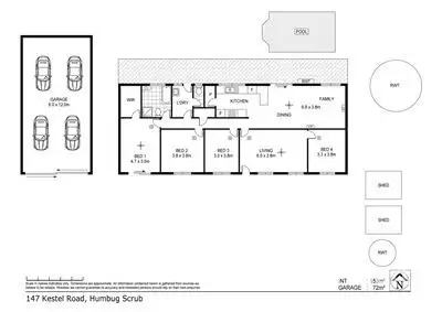 Floorplan of Homely house listing, 147 Kestel Road, Humbug Scrub SA 5114