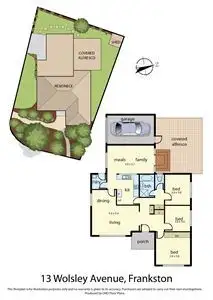 Floorplan of Homely house listing, 13 Wolsley Avenue, Frankston VIC 3199