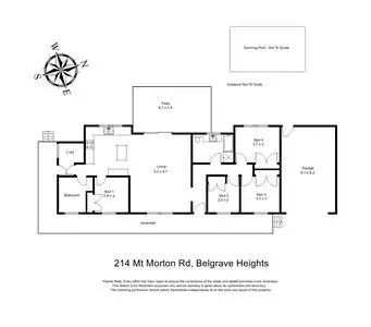 Floorplan of Homely house listing, 214 Mount Morton Road, Belgrave Heights VIC 3160