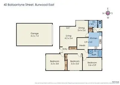 Floorplan of Homely house listing, 40 Ballantyne Street, Burwood East VIC 3151